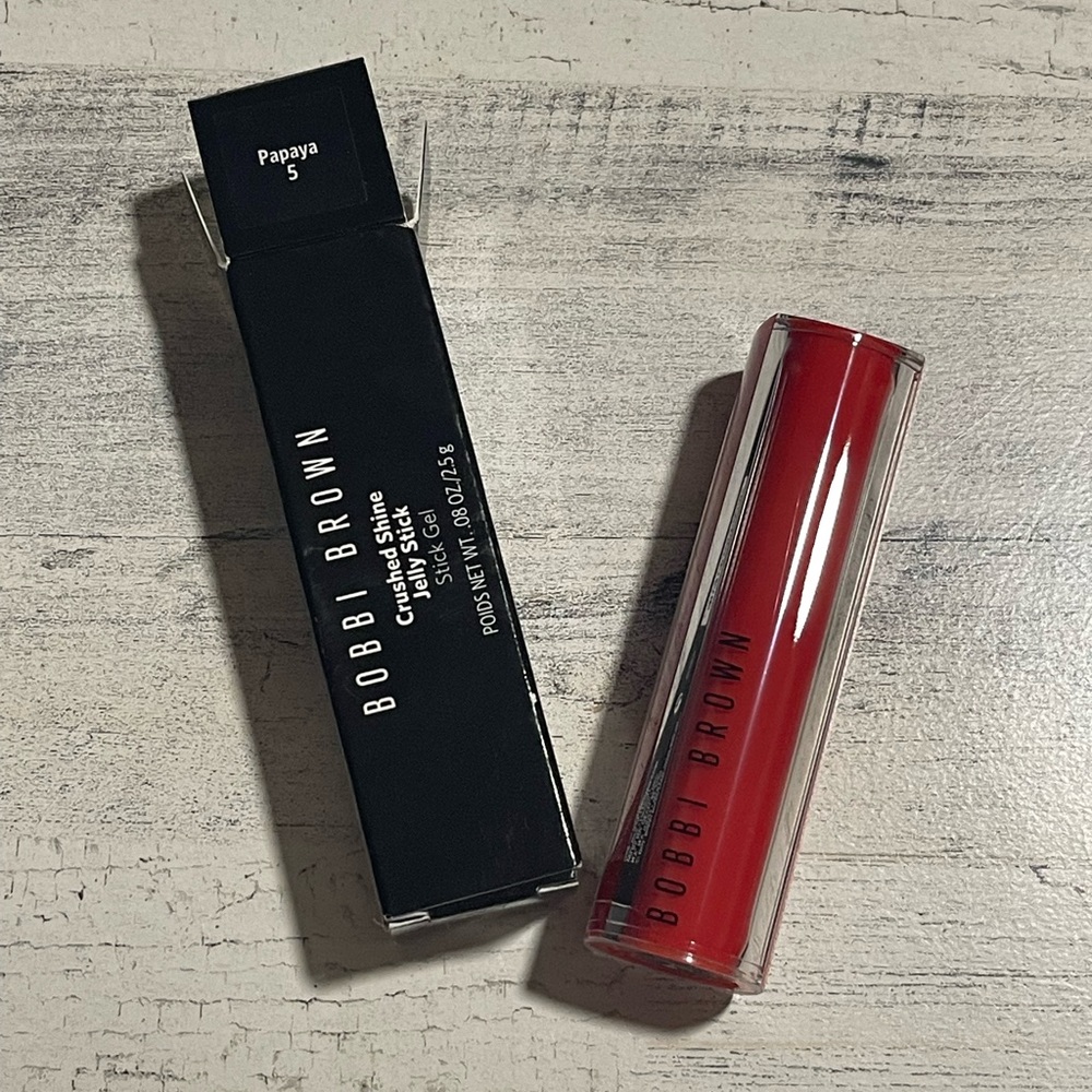 BOBBI BROWN CRUSHED SHINE JELLY STICK PAPAYA BRAND NEW RED ORANGE VIBES